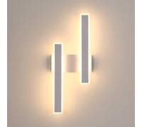 Pheashine Stylish Acrylic LED Wall Lamp 44cm Warm Light 3000K in White Pheashine White