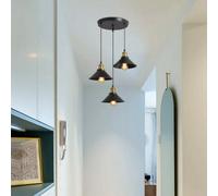 Pheashine Stylish Retro Pendant Light E27 Chandelier For Kitchen Bedroom Living Spaces With Bulb