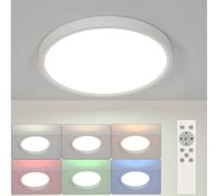 Pheashine Ultra Slim LED Ceiling Light 24W 30cm Round with Remote Control in White Pheashine White