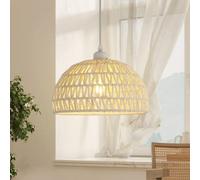 Pheashine Vintage Wicker Pendant Light With E27 Bulb For Living Room Dining Room Bedroom (Includes Light Bulb)