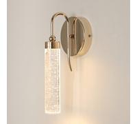 Pheashine Wall Light, Gold Acrylic Wall Light, 3000K Warm White For Bedroom Living Room Corridor 30Cm