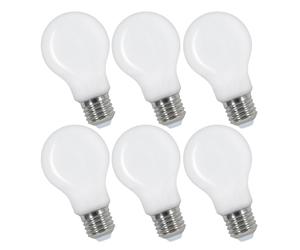 Pheashine Warm Light LED Filament A60 Bulb 6 Pack E27 Non Dimmable in White Pheashine White