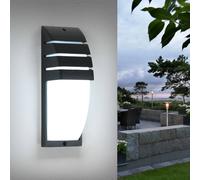 Pheashine Weatherproof Outdoor Wall Light 12W Black IP44 22.5cm Daylight White Pheashine Black