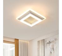 Pheashine White 20cm Square Acrylic Ceiling Light 24W 3000K Warm White Pheashine White
