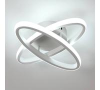 Pheashine White 30cm Square LED Ceiling Light 27W 6500K Minimalist Dual-Ellipse Pheashine White