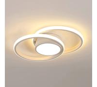 Pheashine White 40cm Double Round LED Ceiling Light 42W 3000K Warm White Pheashine White