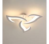 Pheashine White Acrylic 58Cm 36W 3060Lm 3000K Warm Triple Led Ceiling Light For Living Room Kitchen Bedroom