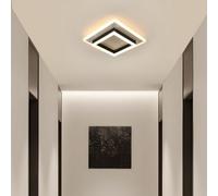 Pheashine White Acrylic Metal Geometric Square 24W 2350Lm Warm White Led Ceiling Light