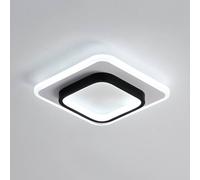 Pheashine White Black 24cm Square Slim Ceiling Light 21W Bright White 220V Pheashine Black
