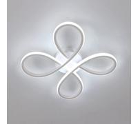 Pheashine White Led Ceiling Light 28W Flower Design 6000K Cold Modern Style