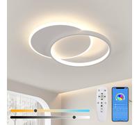 Pheashine White LED Ceiling Light, 32W, Dimmable 3000-6500K with Remote & APP Pheashine White