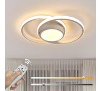 Pheashine White Round Led Ceiling Light Dimmable Modern Design 3000K-6000K