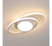 Pheashine White Round Led Ceiling Light Modern Design 3000K Warm