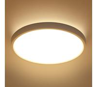 Pheashine White Round Ultra-Thin Led Ceiling Light, 40Cm X 2.5Cm 3000K Warm White Three-Proof Design
