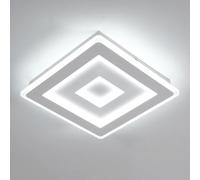 Pheashine White Ultra-Thin Square Acrylic Ceiling Light,36W White Light, 220V