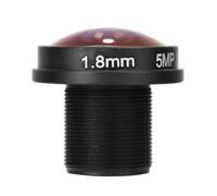 Phefop 1.8mm Fisheye Lens Thread 180 Wide Angle CCTV Camera Lens, 5MP HD for Surveillance Compatible with 1/3inch and /4inch CCD Easy Install for Home Office