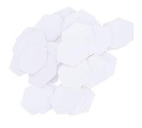 Phefop 100PCS Hex Paper Patchwork Templates, Sewing Mouldboard Quilting Stencils Hex Paper Piecing Templates for Craft Patchwork Projects Sewing Quilting (16mm Hexagonal)