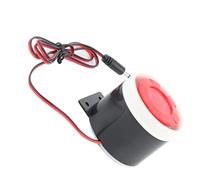 Phefop 110 DB Mini Alarm Horn, Durable Plastic and Metal Construction, Loud Security System for Home Protection with Easy Installation for Burglar Deterrent