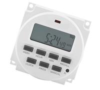 Phefop 12V DC Programmable Digital Timer, Plastic Smart Control Switch, Easy to Use for Household Appliances and Road Lamps