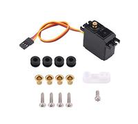 Phefop 2.2kg RC Servo with Metal Gears, Proof Water High Torque Low Energy Consumption Remote Control Accessory, Durable Plastic Shell High Operating Speed for 1/16 1/14 /12 RC Cars