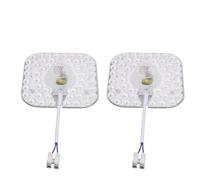 Phefop 2 Pack 24W LED Ceiling Light Replacement Module Boards Magnetic Retrofit Panels White Aluminum PC Construction Flicker Free for Bedroom Living Room Kitchen (A. Ain's Capabilities)