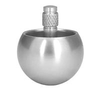 Phefop 2 Pcs Metal Spinning Top Flip Over Top Gyroscope Stainless Steel Toy for Kids Adults Kill Time Stress Anxiety Gifts (Silver)