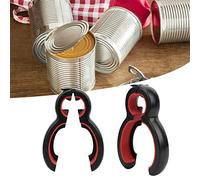 Phefop 2Pcs 6-in-1 Can Opener Jar Opener Bottle Handheld Tool Ergonomic for Weak Hands Seniors Arthritis