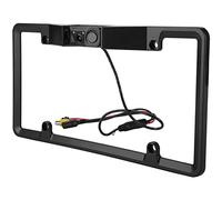 Phefop 3 in 1 Car License Plate Frame with Parking Sensor, Rear View Camera, 120 Degree Wide Angle, ABS Material for Standard Vehicles