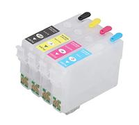 Phefop 4 Color Ink Color Permanent Chips Chips Suitable Prints for Printing Photographic Documents, PP Black Cyan Magenta Material (T1631/T1632/T1633/T1634)