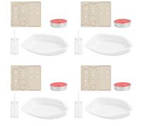 Phefop 4PCS Candle Powered Steam Boat Educational Toy, DIY Physics Experiment Kit for Kids Over 5 Years Old, Develops Hand-Eye Coordination and Scientific Knowledge