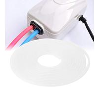 Phefop 5m Aquarium Airline Tubing, Soft Silicone Fish Tank Oxygen Hose, Flexible & Kink-Resistant Air Pump Tube for Freshwater and Saltwater Setups Multiple Colours (Transparent)