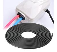 Phefop 5m Aquarium Airline Tubing, Soft Silicone Fish Tank Oxygen Hose, Flexible & Kink-Resistant Air Pump Tube for Freshwater and Saltwater Setups Multiple Colours (Black)
