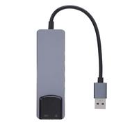 Phefop 7.1 USB Surround Sound Card 5.1 External Sound Card with Optical SPDIF Input Output Audio Adapter Noise Reduction Aluminum for PC Laptop CM6206 Chip