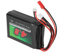Phefop 7.4V 4000mAh LIPO Battery for Remote Control Transmitter RC Controller Radio Controller with JSR + JR Plug Compact 71 X 50 X 20mm 157g for DX9 DX8 DX7 DX6E
