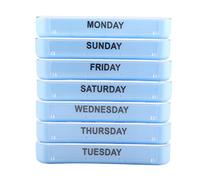 Phefop 7 Layer Weekly Organizer, Large Portable 28 Grid Travel 7 Day Plastic Drug Storage Box Case, Made of Plastic, Easy to Extract, Convenient for Travel