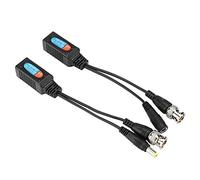 Phefop 8MP Video Balun Transceiver, Transmits Power and Video Signals Twisted Pair, Supports HD CVI AHD TVI CVBS, with LED, for CCTV Security Camera System 12V to 48V