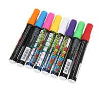Phefop 8Pcs Liquid Chalk Markers, Multi Colors Bright Vibrant Colors Erasable Easy Removal Chalkboard Markers for Glass, Ceramic Tile, LED Board Publicity of Store