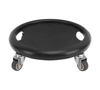 Phefop Abdominal Exercise Board, 360 Degree Wheel Core Workout Equipment for Home Gym, with 4 Rollers and Silent Bearings, Maximum Load 150kg (Black)