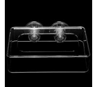 Phefop Acrylic Fish Feeding Ring Set Floating Fish Feeder 2PCS Feeding Square in S and L for Aquarium Tanks Helps Reduce Food Spread for Betta Guppy Goldfish (Large)