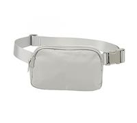Phefop Adjustable Sports Waist Belt Bag Bicycling Bicyclets and Sports Bag Very Tight for Daily Use, Metal Zipper for a Low Phone 7.5 Inches, Suitable for Aptitude (Grey)