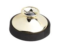 Phefop Alto Saxophone Mute, Lade Lightweight ABS Material, Gold Sax Dampener Mute Accessory for Practice, Easy Install Sound Reduction Mute for Alto Sax (Gold)