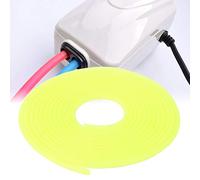 Phefop Aquarium Flexible Airline Tube Black Silicone Oxygen Hose 5m Cuttable Thick Wall Pipe for Fish Tank Air Pump Freshwater and Saltwater Setup (Yellow)