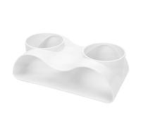 Phefop Aquarium Underground Cave, Plastic Double Hole Fish Container Hideout Gravel Tunnel Simulated Terrain Inspired Curve for Fish Shrimp Breeding Geckos Snakes