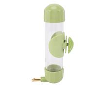 Phefop Automatic Bird Waterer 200ml, Detachable Green Bird Water Feeder in PS PP Metal Acrylic, Top Refill, Inside Outside Cage Mount for Parakeets Lovebirds Cockatiels (200ml)