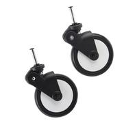 Phefop Baby Strollers Rubber Wheels Replacement, Durable Rubber Front and Back Wheel Accessories for Yoya Vovo Stroller, Easy to Install 360 Degree Rotation for Kids Carriage (A Pair of Front Wheels)