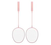 Phefop Bádminton Rackets with 3 Light Nylon Transport Cocks for Adults, Beginners, Rear Play Patio to the Outdoor, with Badminton Racket (Roseate)