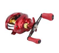 Phefop Baitcasting Wheel, Metal Construction, Smoothly Casting Fishing Reel with 17+1BB Bearings for River and Sea Fishing (Right Hand)