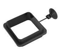 Phefop Betta Feeding Rings, Fish Feeding Rings, Aquarium Floating Food Feeder Circle with Strong Suction Cup, Stop Water Turbulence From Washing Food Into Filter (black thickened square)