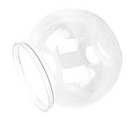 Phefop Betta Tank, Transparent Plastic Round Fish Bowl, Desktop Goldfish Bowl for Small Fish or Plant Display, Bubble Design for Home Office Bedroom Decor (Small Size)
