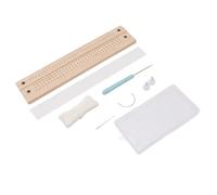 Phefop Book Binding Repair Kit Junk Journals Bookbinding Supplies Punch Guide Set with Adjustable Stapling Spacing for Starter Planners Scrapbooking Pages